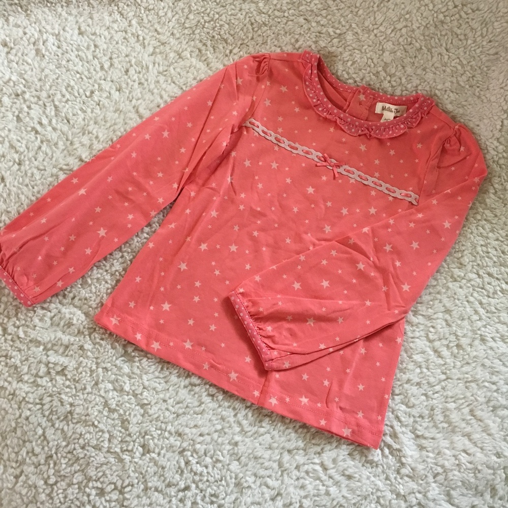 NWOT Matilda Jane coral star Eisley Top 6T